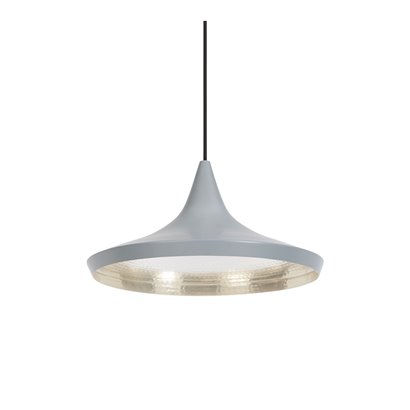 Beat Wide Pendant - Grå/Silver