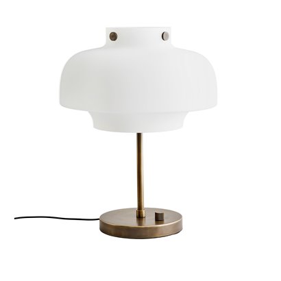 Copenhagen SC13 - Satinized Opal Glass - Bronzed Brass