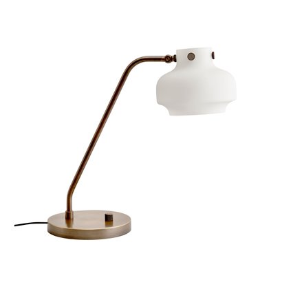 Copenhagen SC15 - Satinized Opal Glass - Bronze Brass