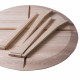 Spot bord - vitlaserad ask, ø¸55 cm Spot bord - vitlaserad ask, ø¸55 cm