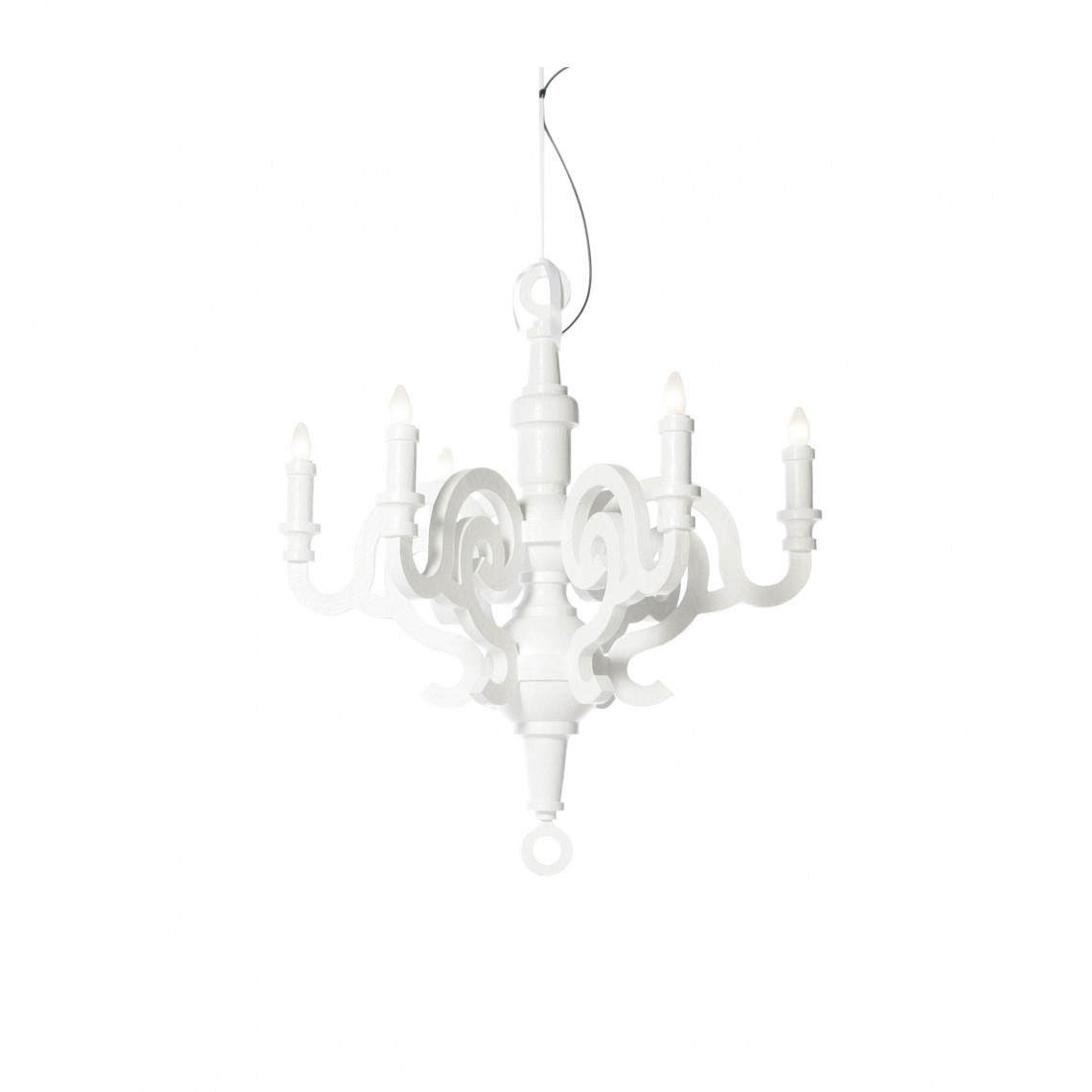 Paper Chandelier L Vit Paper Chandelier L Vit