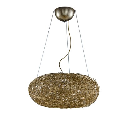 Fil de Fer Ovale - Pendellampa Naturlig aluminium