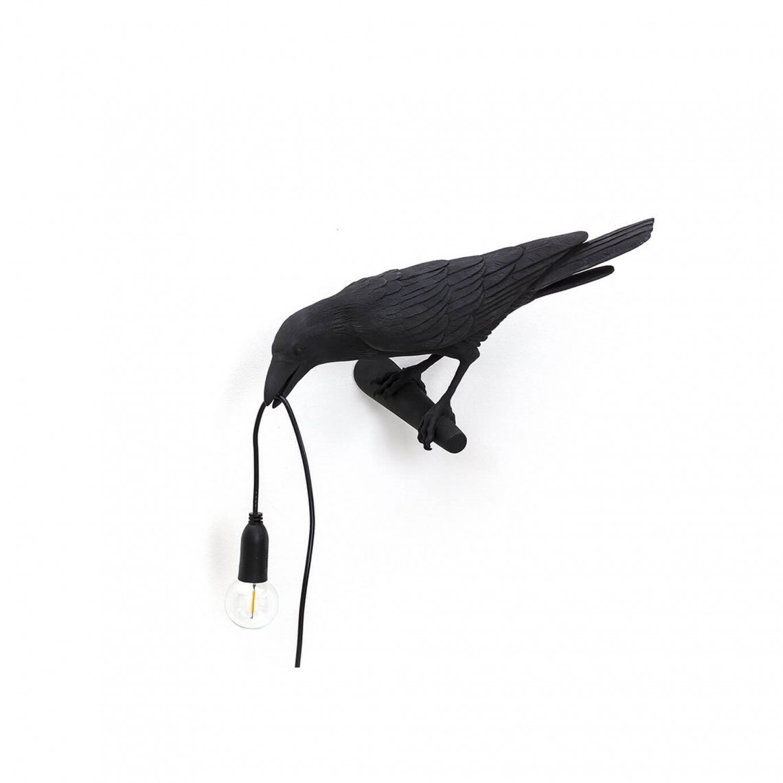 Bird Lamp Looking Left - Svart Bird Lamp Looking Left - Svart