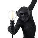 Monkey Lamp Outdoor Hanging Left Hand - Svart 