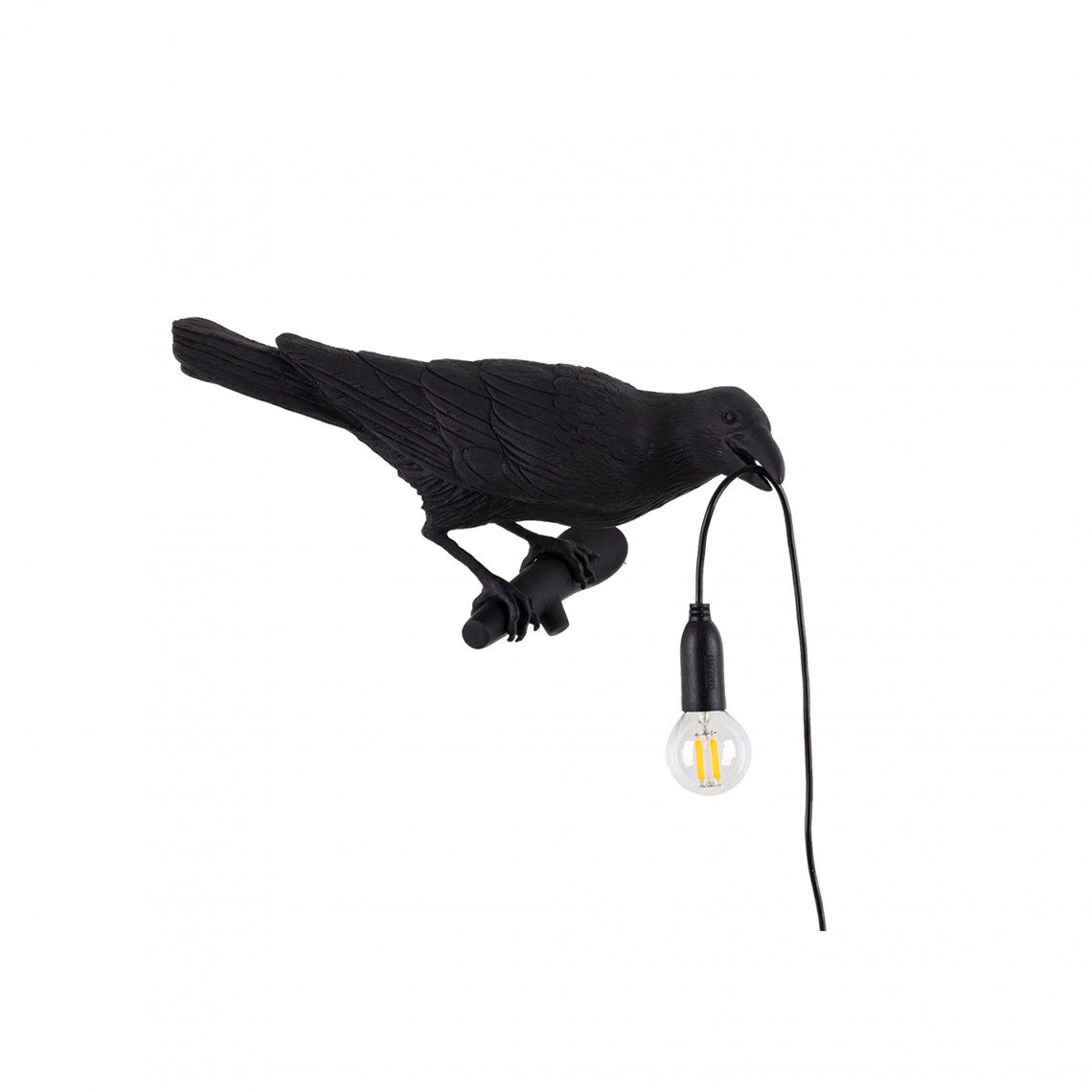 Bird Lamp Looking Right - Svart Bird Lamp Looking Right - Svart