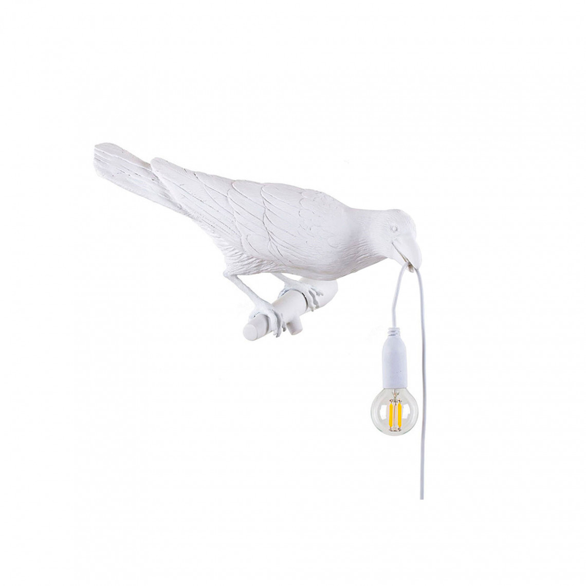Bird Lamp Looking Right - Vit Bird Lamp Looking Right - Vit