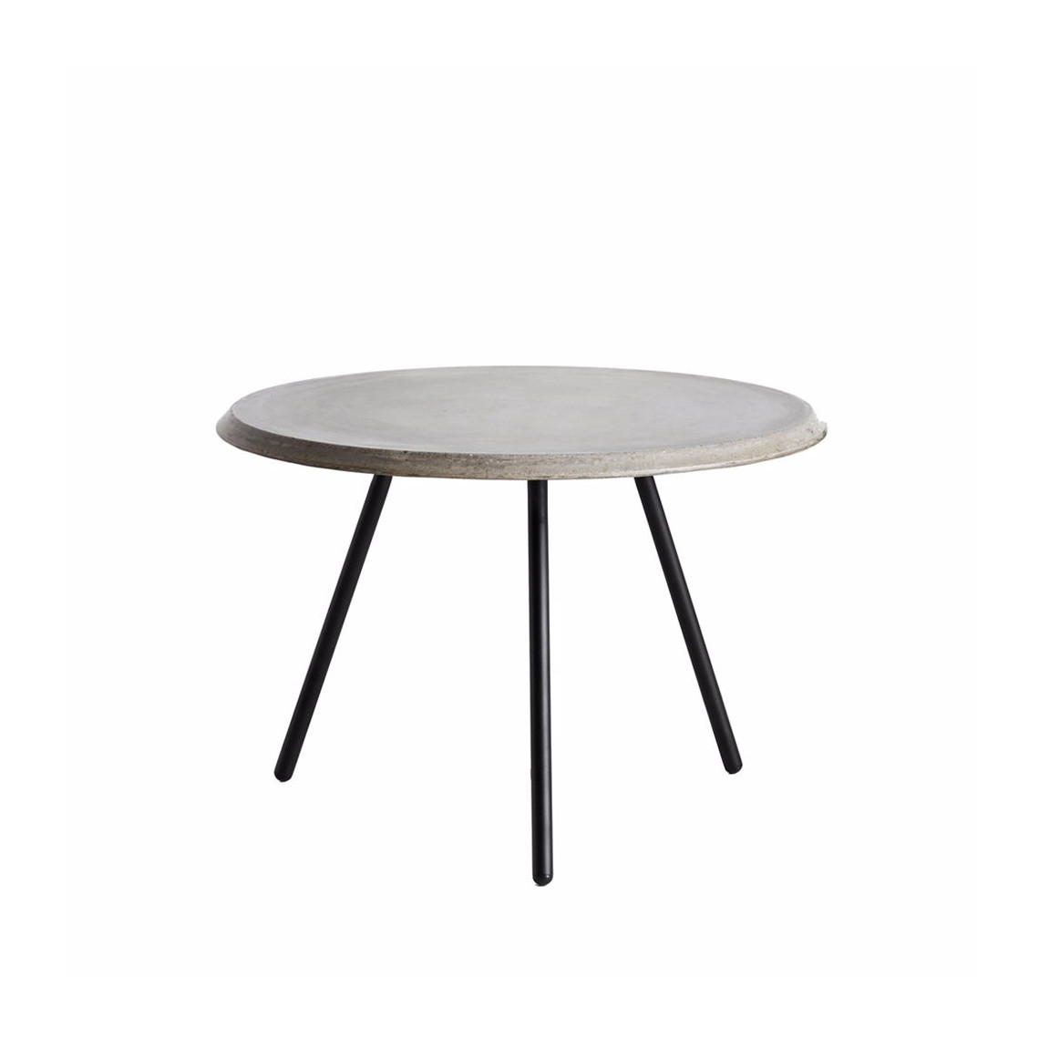 Soround sidobord - betong, ø60 cm, lågt Soround sidobord - betong, ø60 cm, lågt