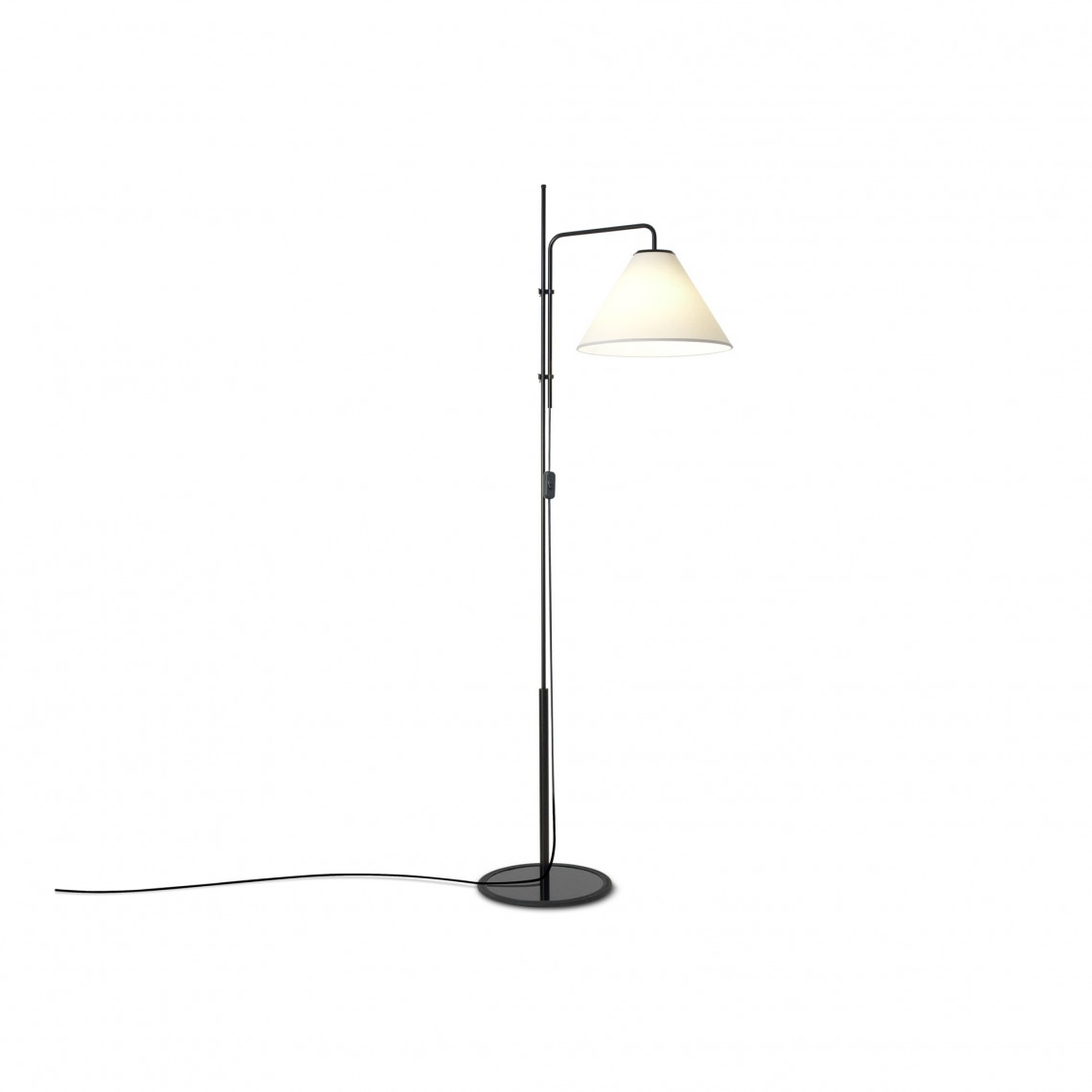 Funiculi Fabric - Floor Lamp Black/White Funiculi Fabric - Floor Lamp Black/White
