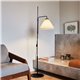 Funiculi Fabric - Floor Lamp Black/White Funiculi Fabric - Floor Lamp Black/White