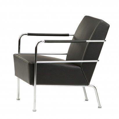 Fåtölj Cinema Easy Chair - Svart Läder Elmo Nordic läder
