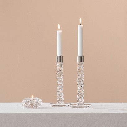 Orrefors ljusstake Carat - 297 mm hög