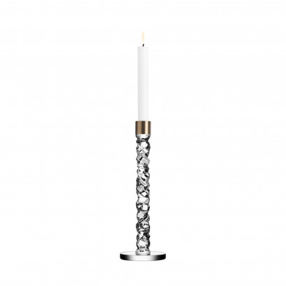Orrefors ljusstake Carat - Mässing, 297 mm hög
