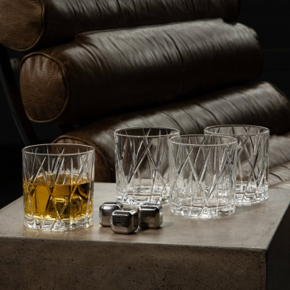 Orrefors whisky glas City Of, 25 cl - SET