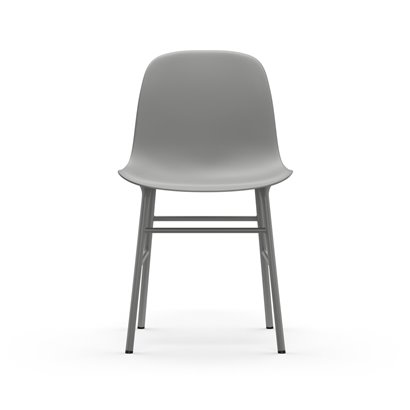 Stol Form - Metallben, säte i plast