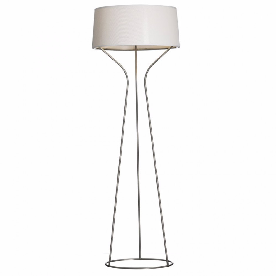 Aria Golvlampa Rostfri/Vit Aria Golvlampa Rostfri/Vit