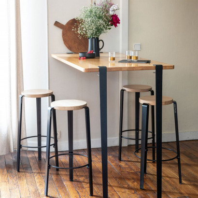 TIPTOE bordsben - Dark steel 110 cm