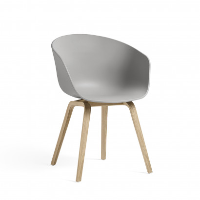 About A Chair AAC22 - grå med såpade ekben (finns 2 st)