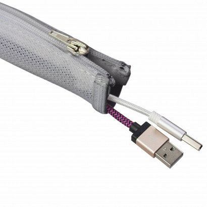 Kabelstrumpa Axessline Cable Cover - Med blixtlås