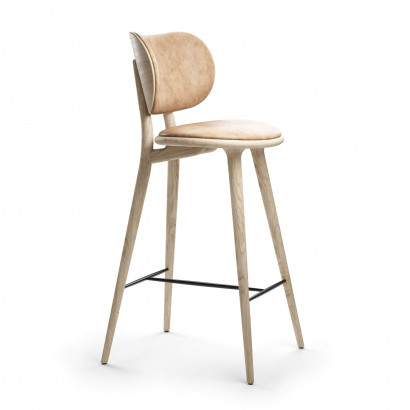 Barstol High Stool - med ryggstöd