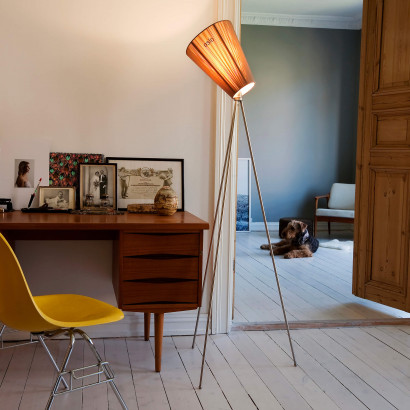 Golvlampa Oslo Wood