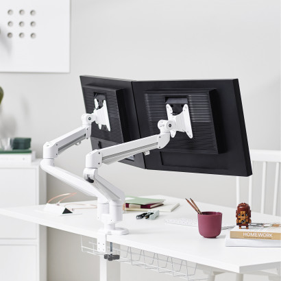 Monitorarm Elevate Dual 52 - 3-8 kg, Gasfjädrad