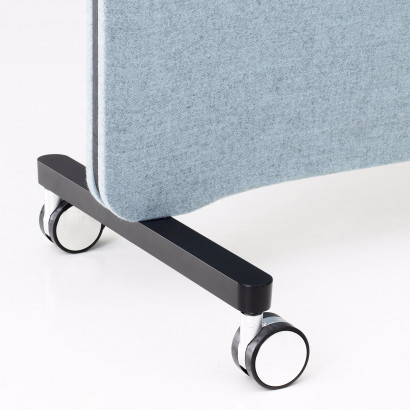 T-fot Blade med hjul för Lintex Edge golvskärm 415mm