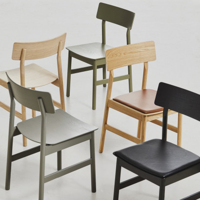 Stol Pause 2.0 Dining Chair - Läderklädd sits