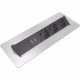 Axessline QuickBox - 3 El 2 USB Laddare, Borstad yta Axessline QuickBox - 3 El 2 USB Laddare, Borstad yta