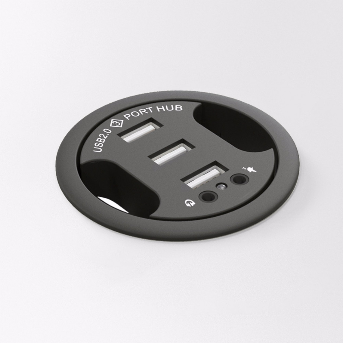 Axessline Satellit Combi, 3 USB 2 Kabelhål 2 Audio Axessline Satellit Combi, 3 USB 2 Kabelhål 2 Audio