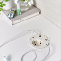 Powerdot - El, 4 Kabelhål, Vit Powerdot - El, 4 Kabelhål, Vit