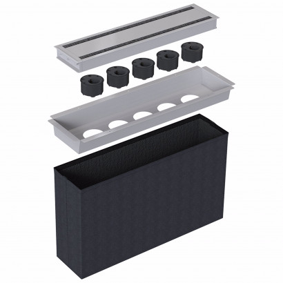 Powerdot Paket Stort - komplett med 5 × 935-PD10 Powerdots, Silver