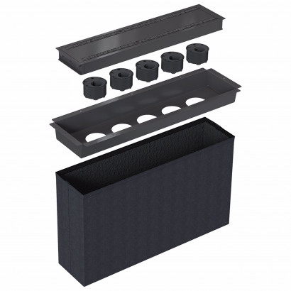 Powerdot Paket Stort - komplett med 5 × 935-PD10 Powerdots, Svart