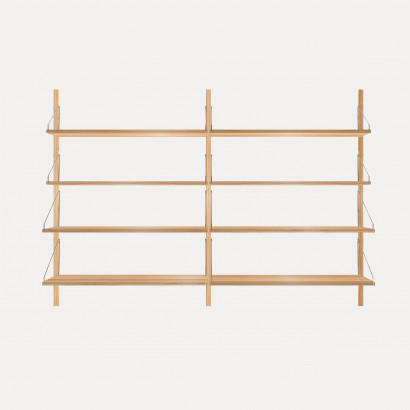 Vägghylla Shelf Library Double Section