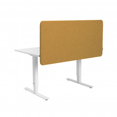 Softline 30 nedhängande bordsskärm - Komplett paket, gul, 160x65 cm