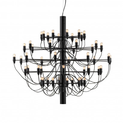 Flos 2097/50 - Ljuskrona med 50 lampor, svart