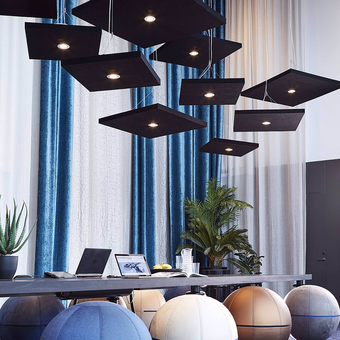 Sound Off Takabsorbent kvadrat Svart Sound Off Takabsorbent kvadrat Svart