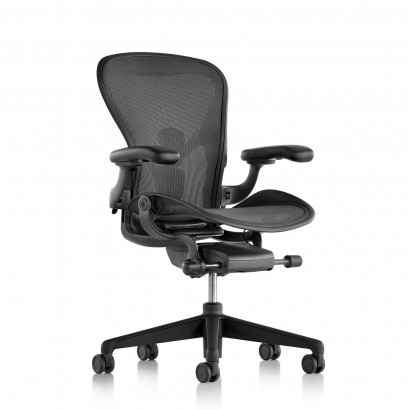 Herman Miller Aeron, Graphite - Adjustable PostureFit support