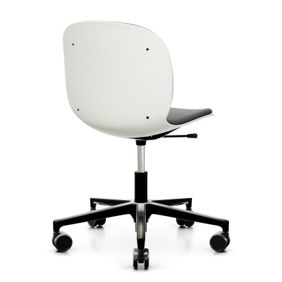 Noor 6070SB - Svart fotkryss, klädd sits och rygg