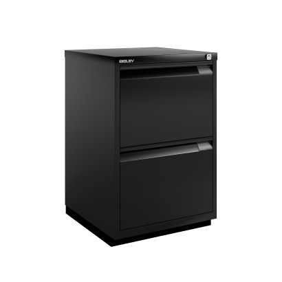 Hurts med lås 2 lådor, Bisley F-Series - Flush