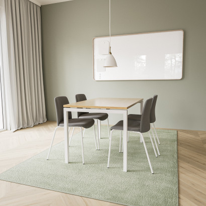 Konferensbord SET 4-6 personer - Luna U + Choice klädd stol