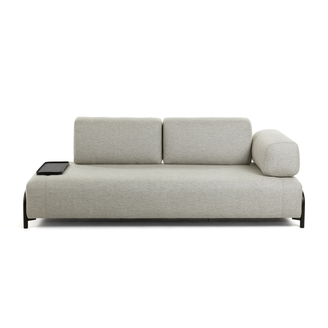 Soffa C.O - 3-sits, med bricka, Färg Beige, Utförande Small Tray