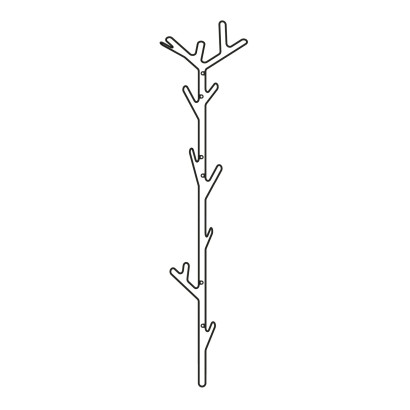 Klädhängare Branch - Vägghängd