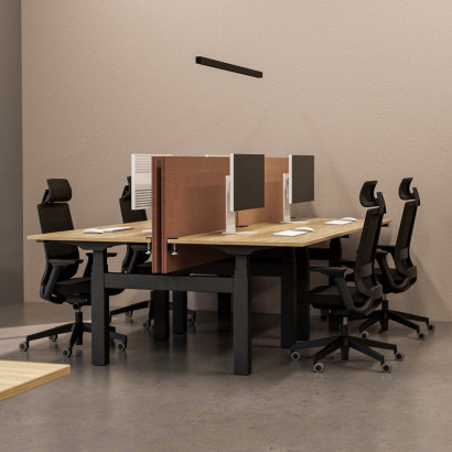 Höj och sänkbart dubbel skrivbord AdjusTable Bench PRO6