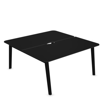 Dubbelskrivbord Nova Wood - HPL