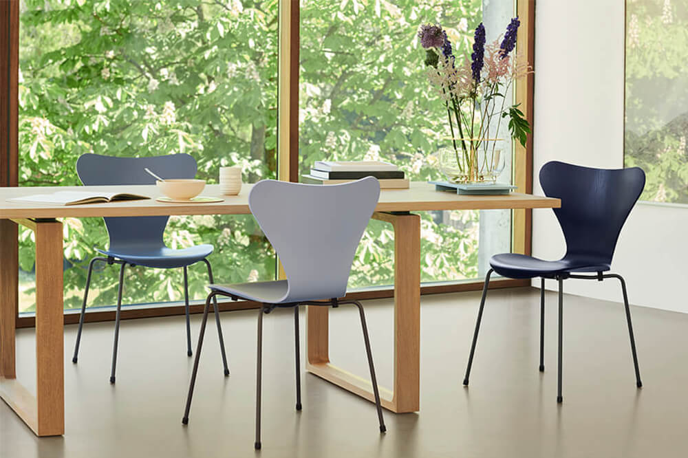 Fritz Hansen Sjuan stol och matbord Essay