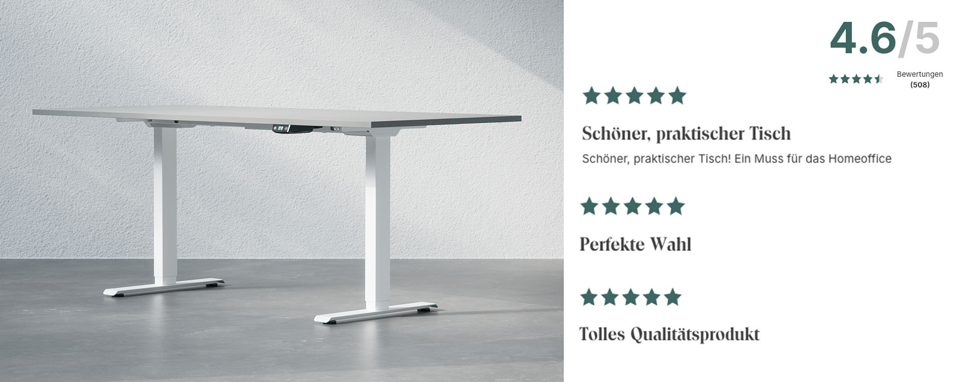 Höhenverstellbarer Schreibtisch Professional, 4.6 Sterne