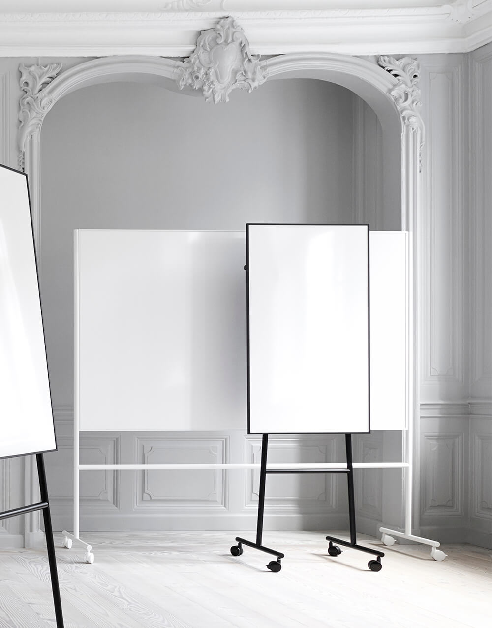 Tableau blanc magnétique mobile, 121,9 x 81,3 cm, double face, effaçable à  sec, grand support à roulettes, tableau blanc mobile, cadre en aluminium, tableau  blanc pour salle de classe : : Fournitures