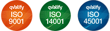 ISO certification badges